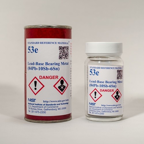 SRM 53e  铅基轴承金属(84Pb-10Sb-6Sn)标准品